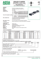 445 SERIES: RODLESS CYLINDERS 6 TO 40MM BORE - DOUBLE ACTING LINEAR DRIVE WITH GUIDED CARRIER